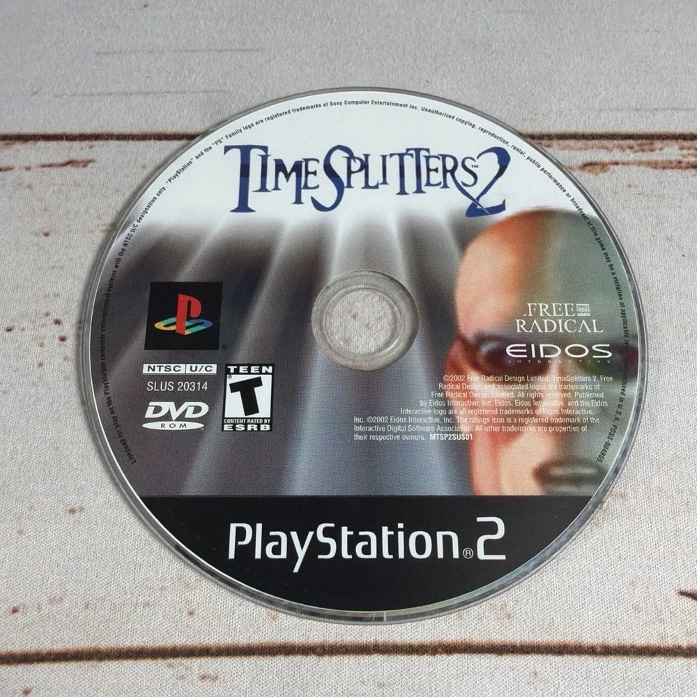 TimeSplitters 2 (PS2, 2002) - Disc Only - PlayStation 2 - Tested